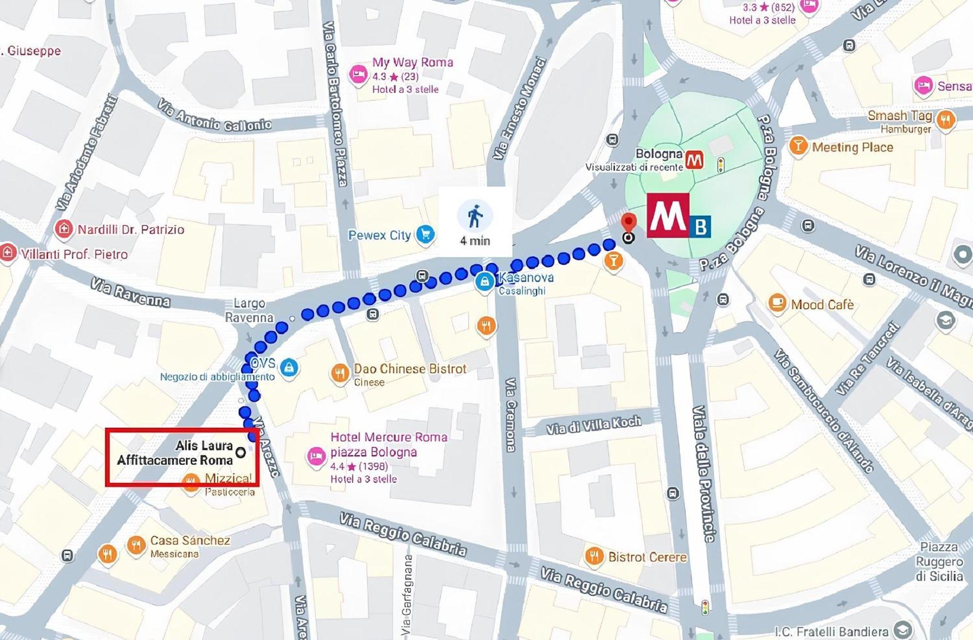 Alis Laura Guest House - 150M From Piazza Bologna Metro And 10 Minutes From The Colosseum المظهر الخارجي الصورة